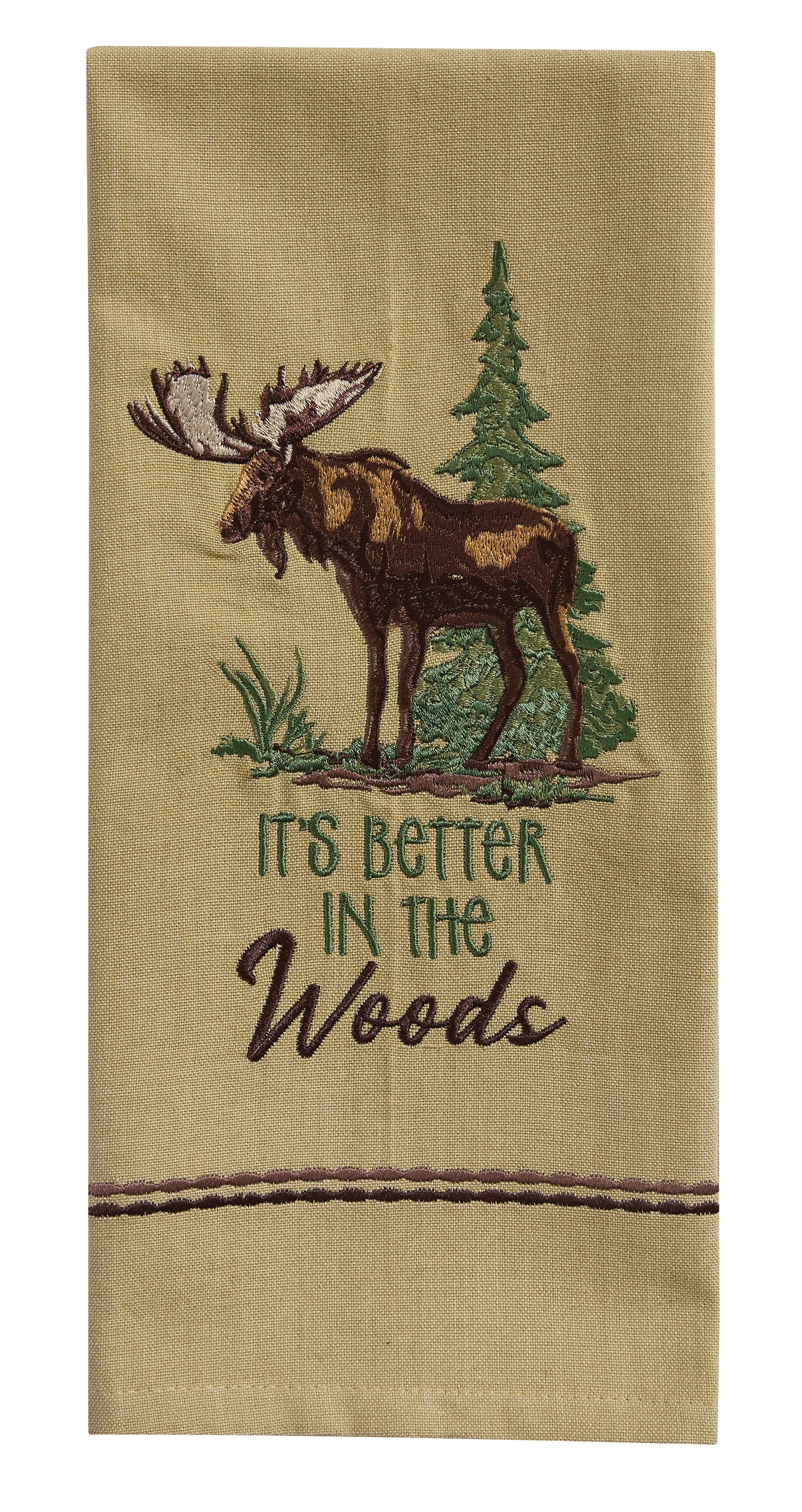 It's Better In The Woods Tea Towel