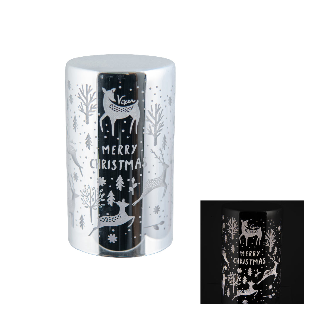 Christmas Deer Light Pillar Small