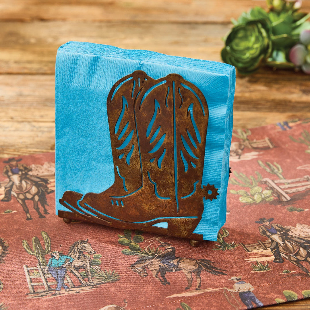 Cowboy Boot Themed Napkin Holder