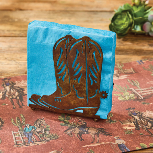 Cowboy Boot Themed Napkin Holder