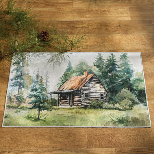 Hideaway Cabin printed floor rug