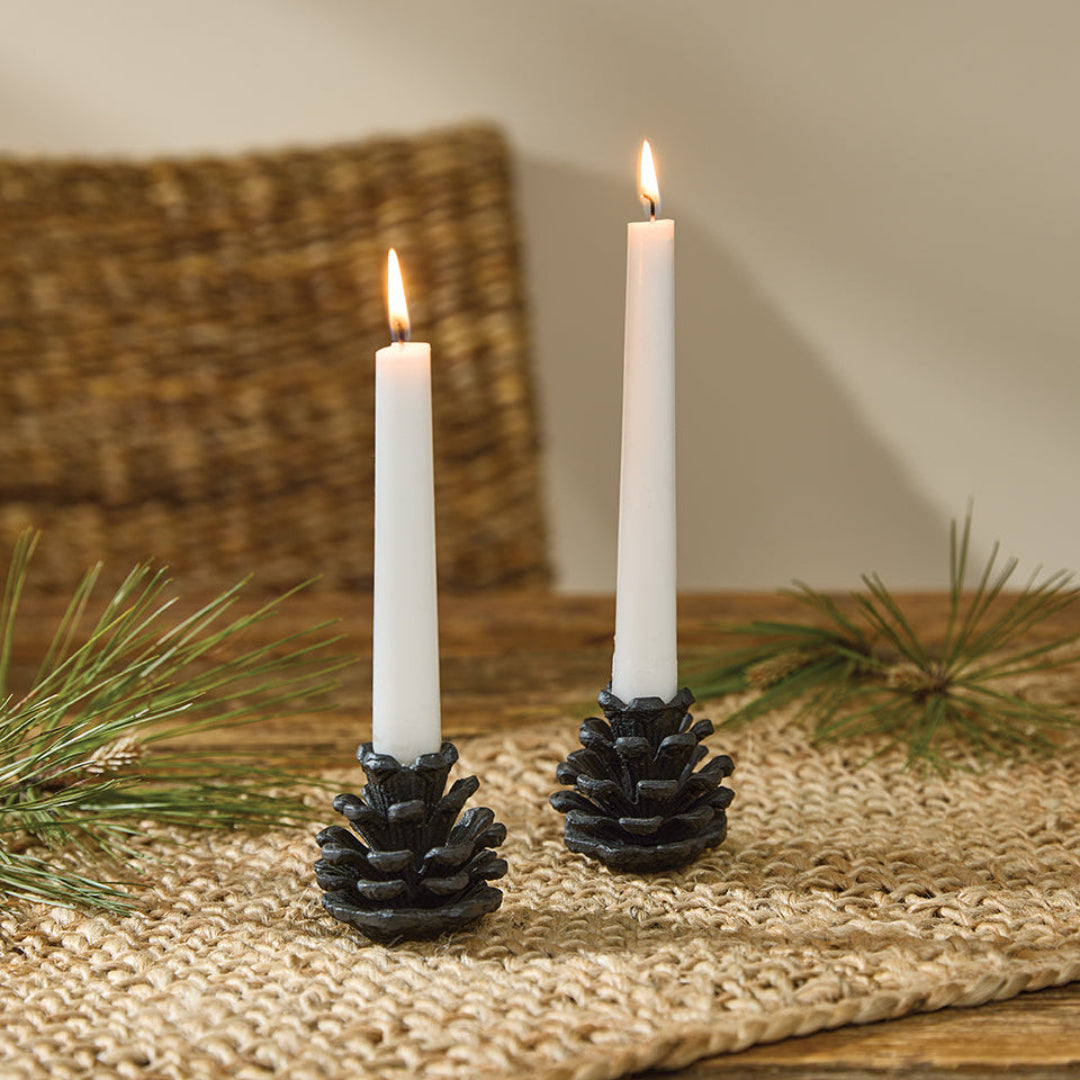 Log Cabin Decor Candle Holder