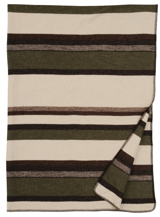 Sustainable American-made cabin-style throw forest colours