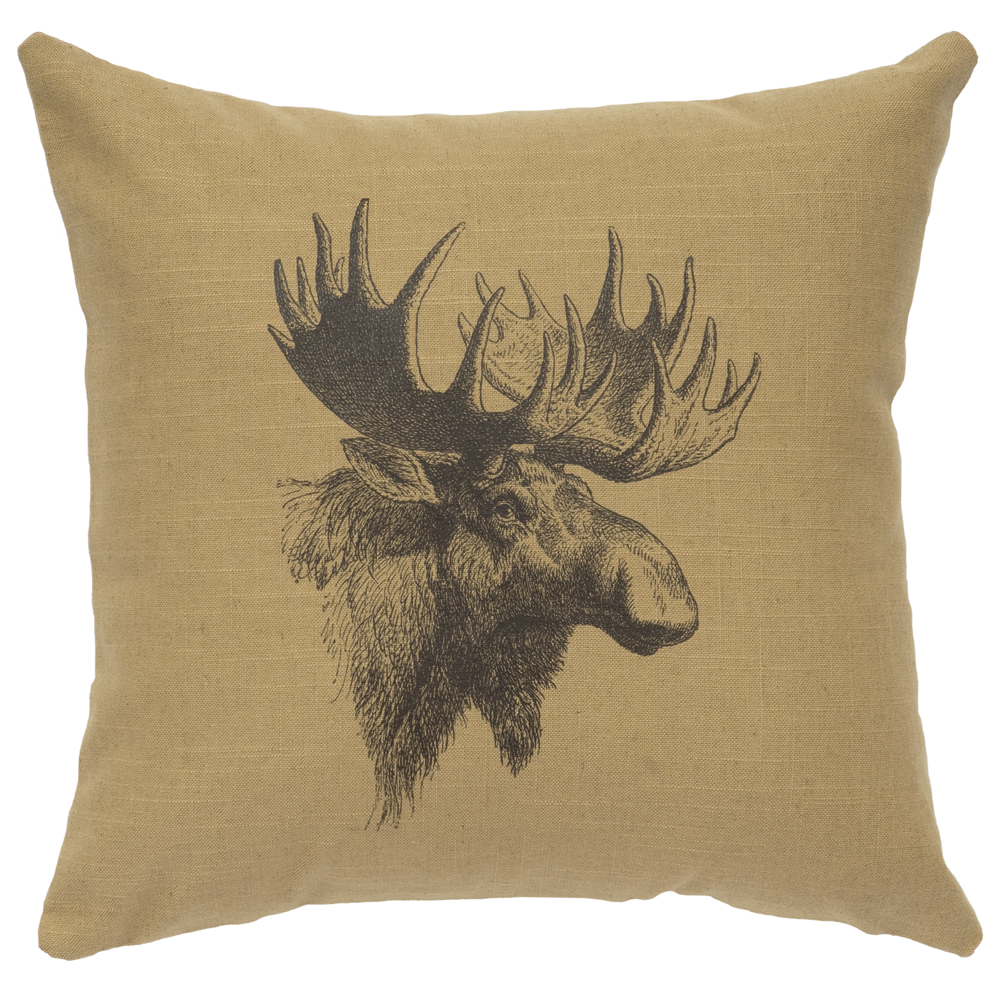 Moose Profile Pillow