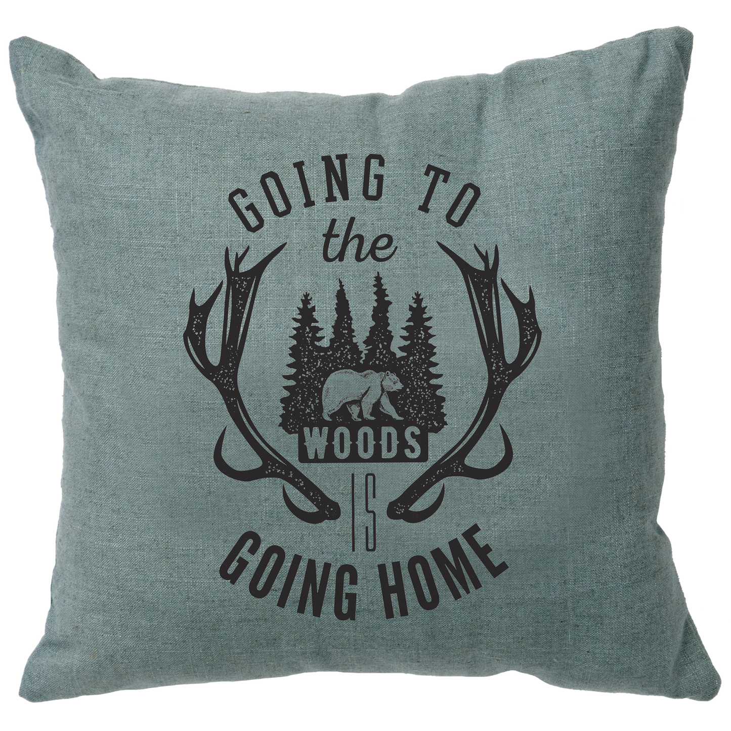 Going to the Woods Ocean Pillow