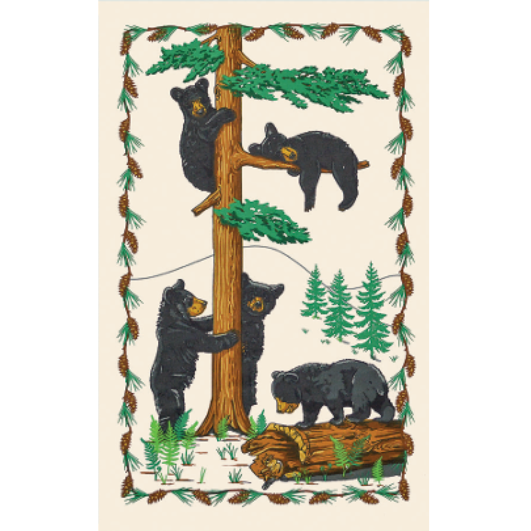 Bear Cub Tea Towel