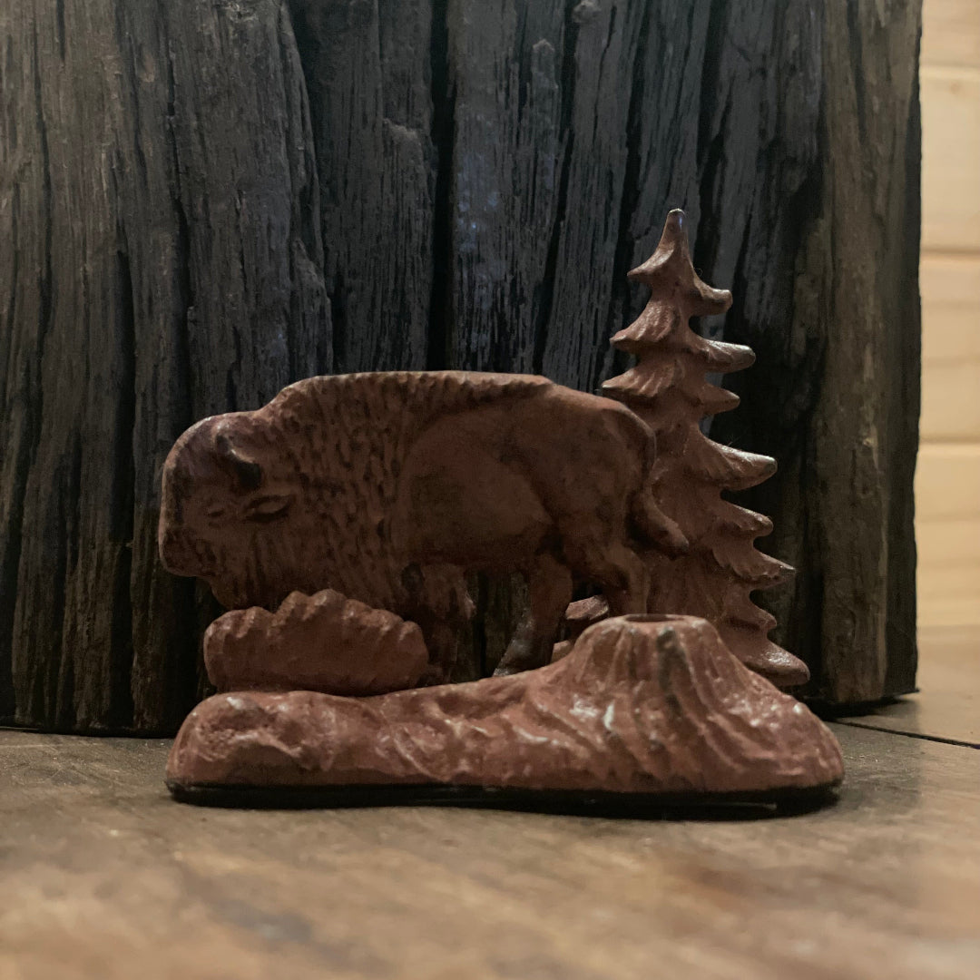 Brass Bison Incense Holder