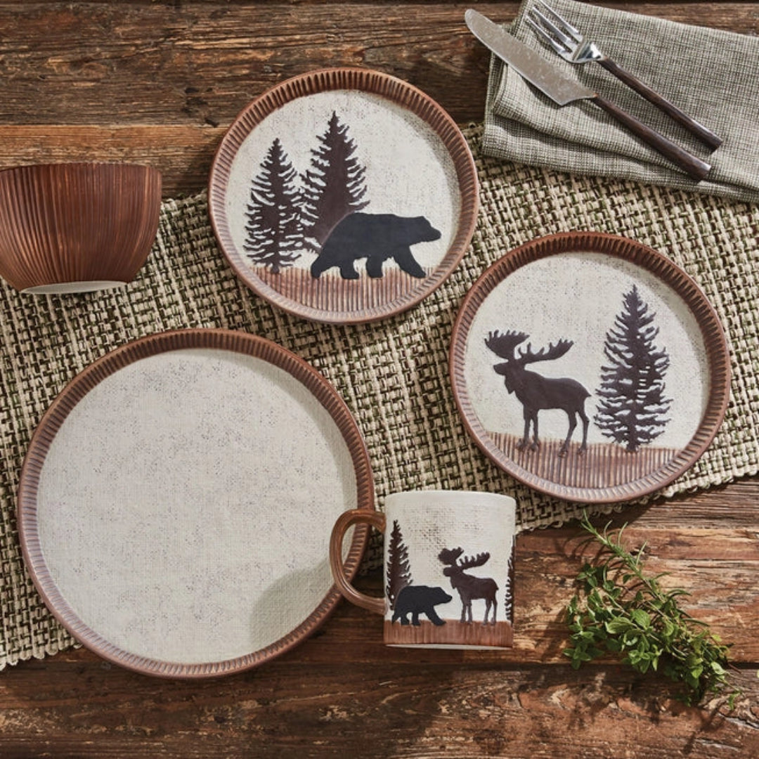 Lodge Decor Dinner Set