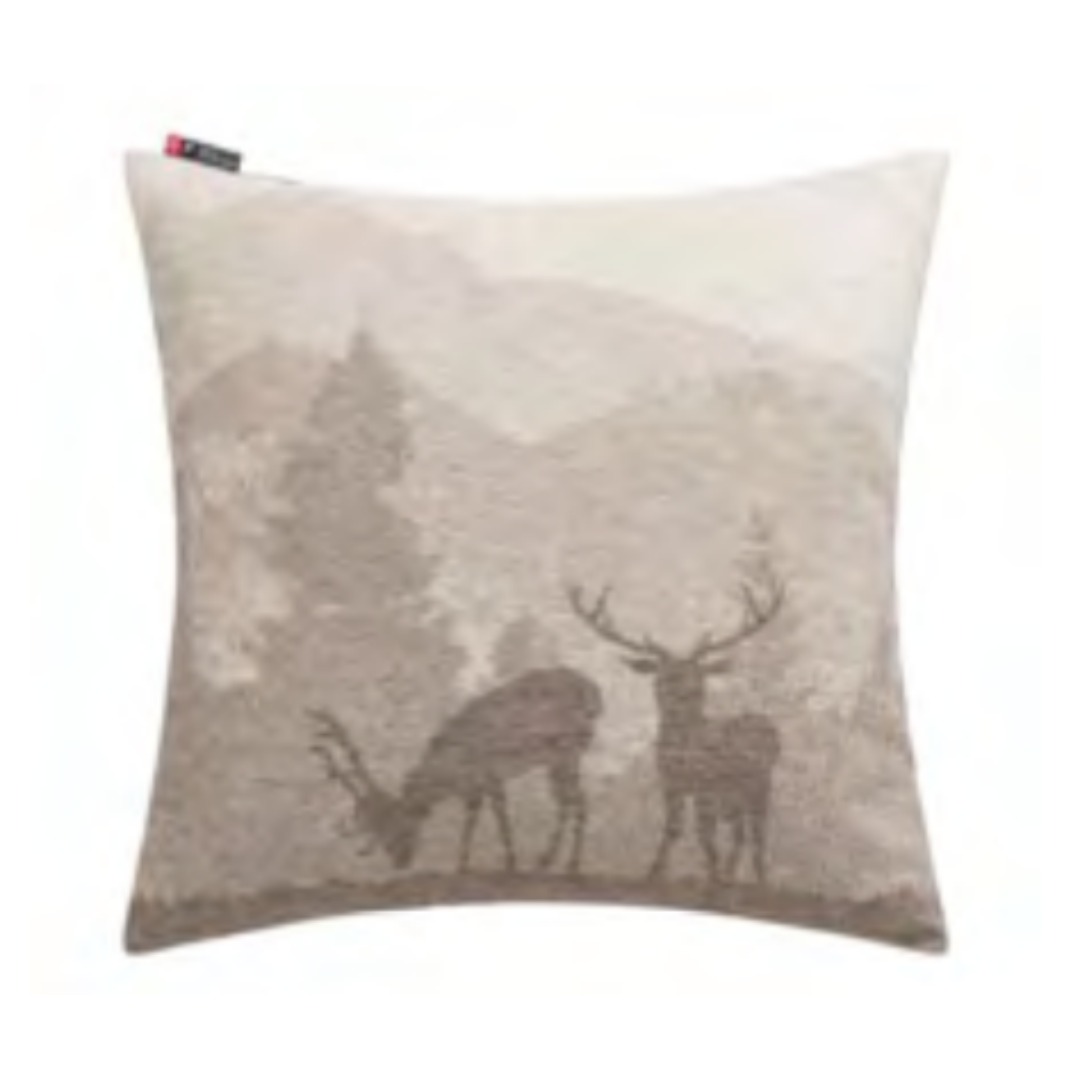 The Landscape Stags Cushion - Brown