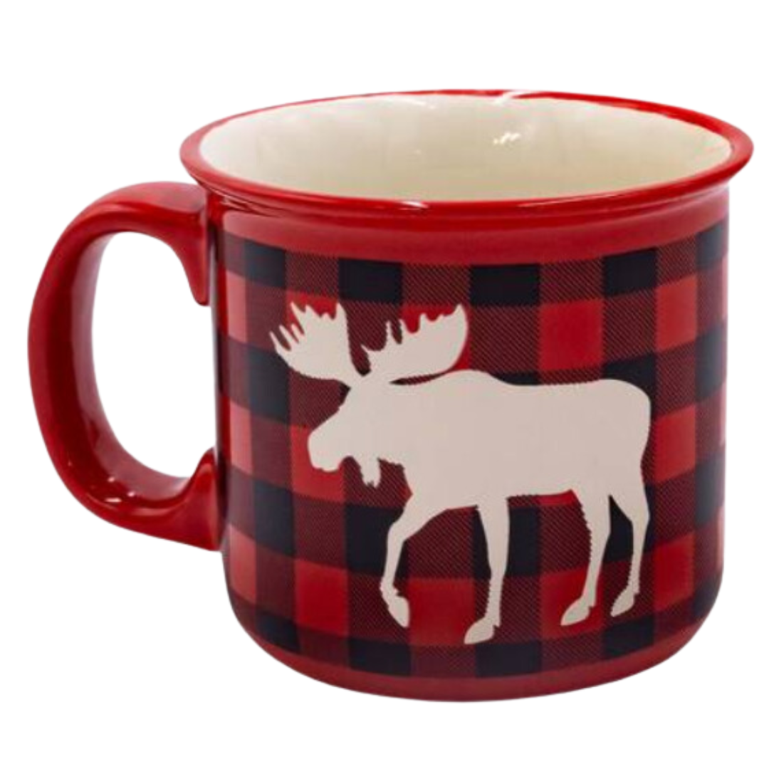 Moose Plaid Mug