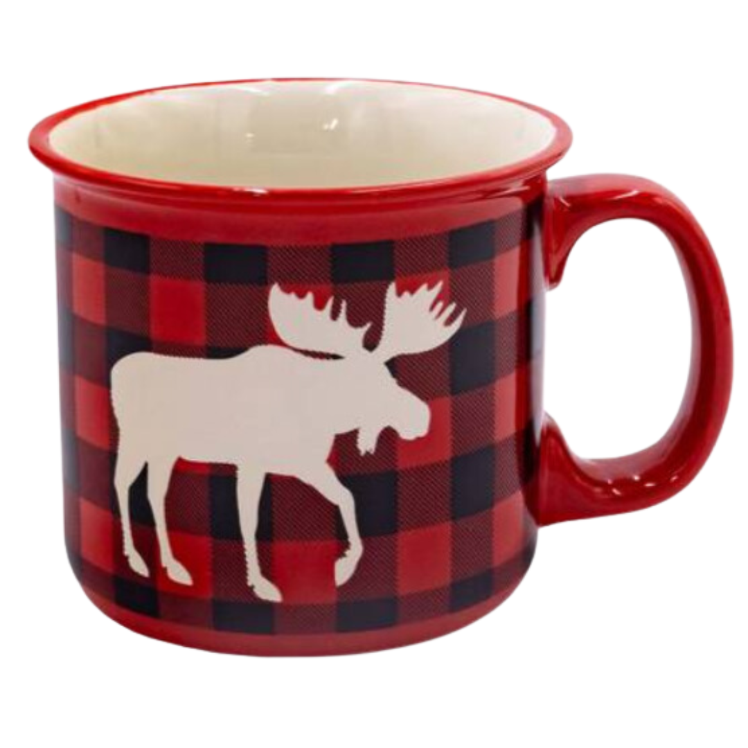 Moose Plaid Mug