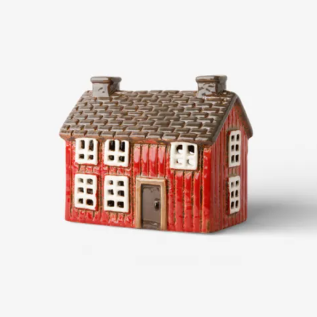 Nordgard Torp Red Cottage Tealight House