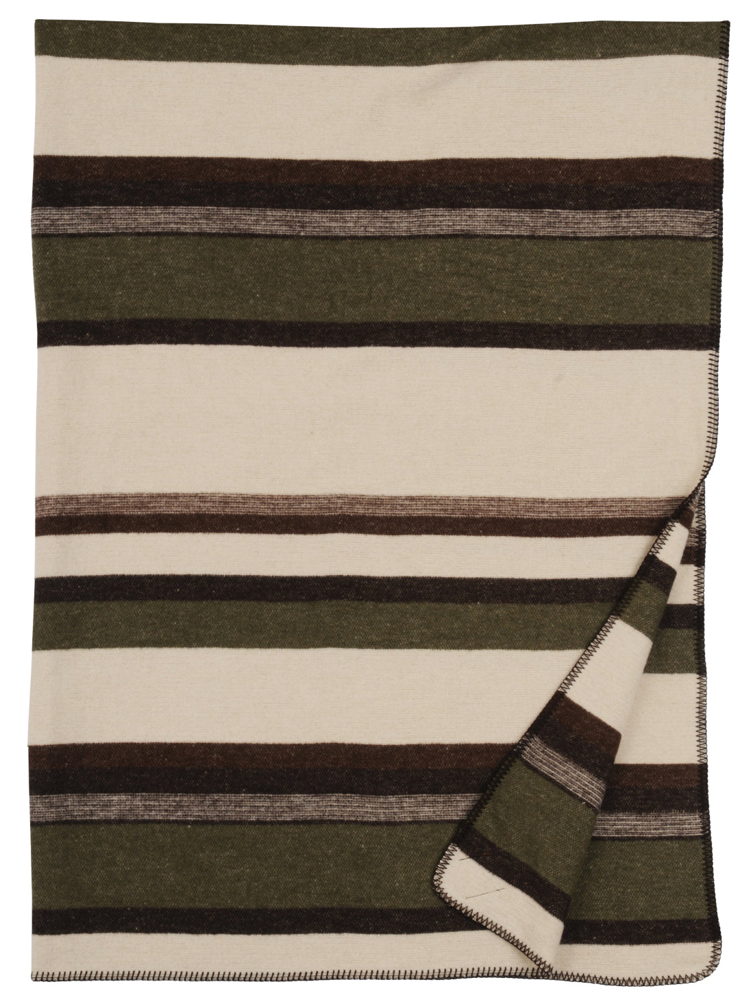 Sustainable American-made cabin-style throw forest colours