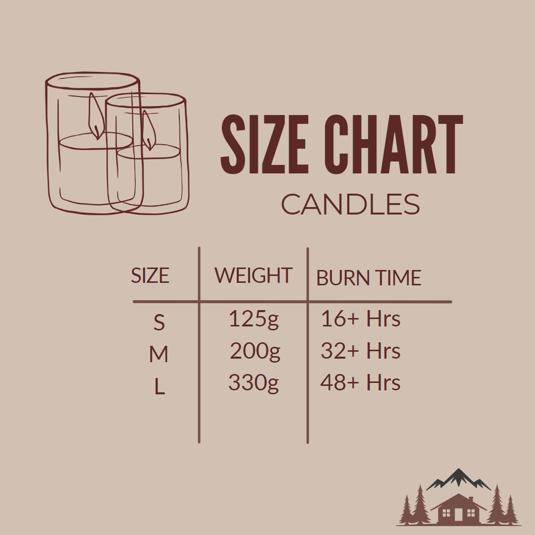 Cabin and Ranch Store Candle Size