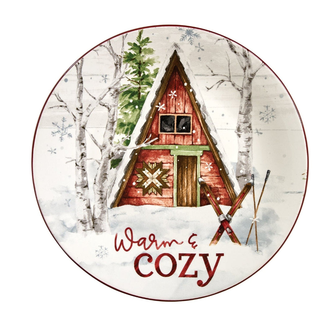 Snowflake Lodge Salad Plate – The Cabin & Ranch Store