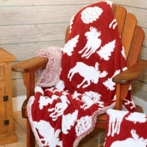 The Mountain Moose Blanket