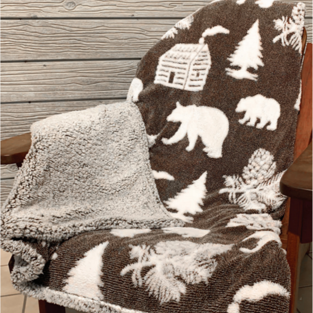 The Pine Cabin Bear Blanket