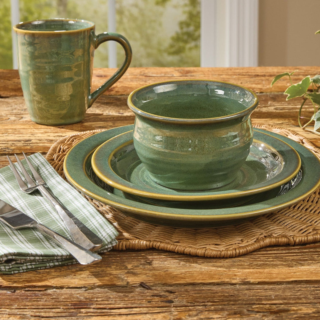 The Tetons Green DInner Set Lifestyle 2