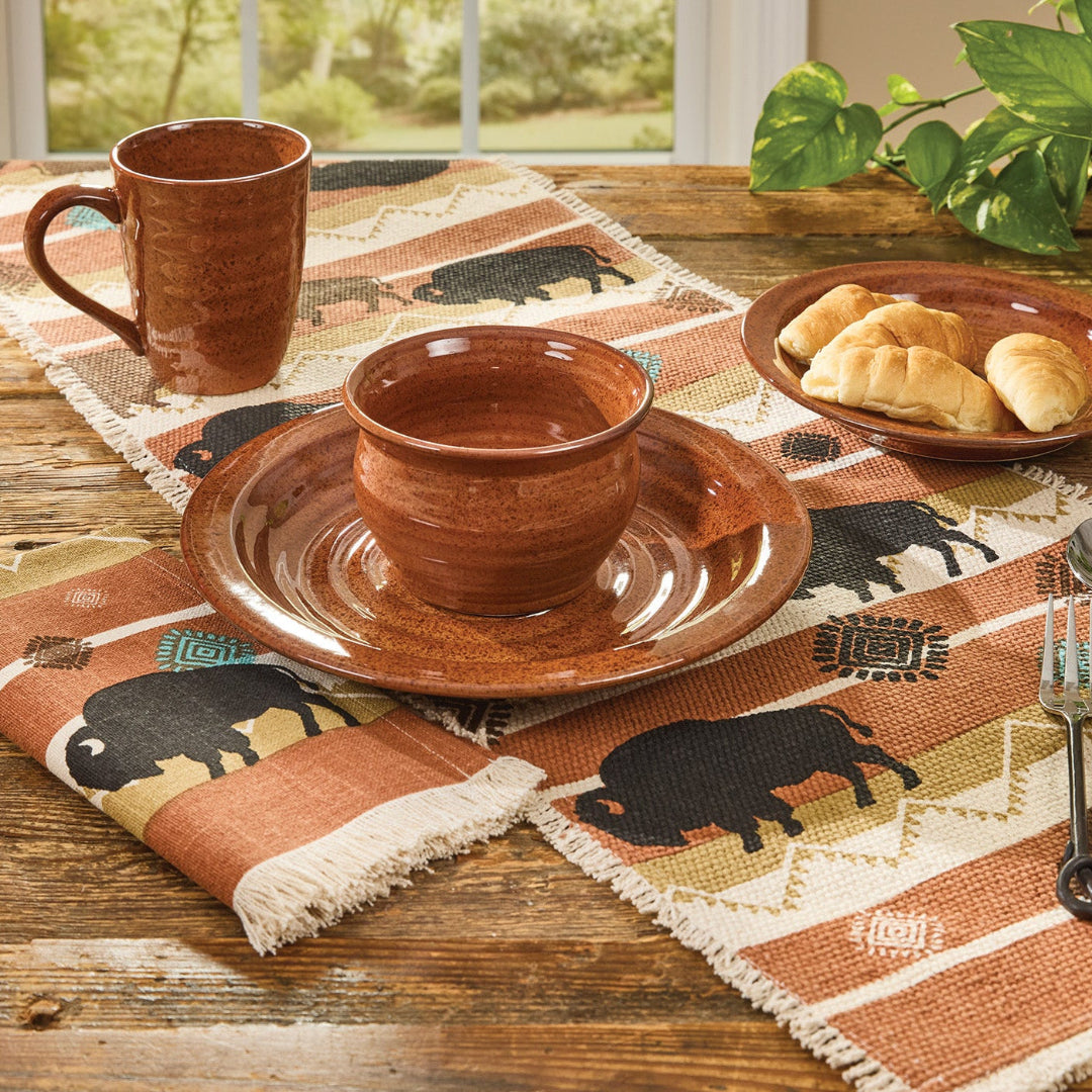 Stunning Texas Sunset Colour Dinner Set