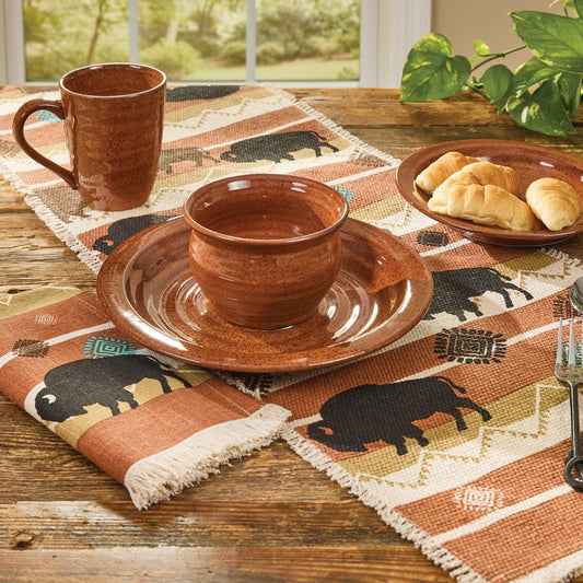 Stunning Texas Sunset Colour Dinner Set
