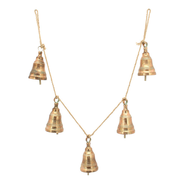 Rope Metal Bell Garland Copper