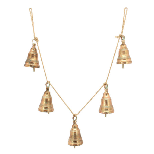Rope Metal Bell Garland Copper