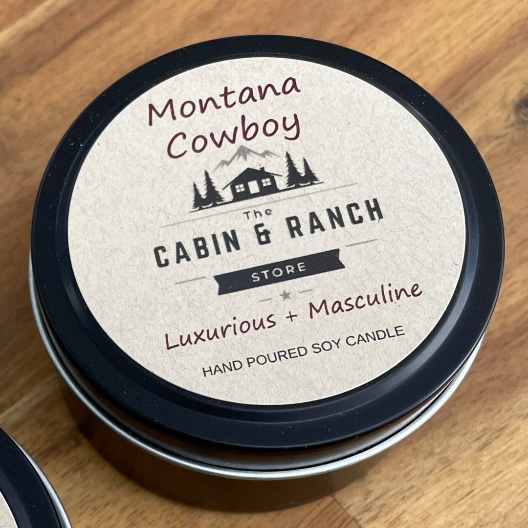 Montana Cowboy Candle