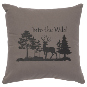 Into The Wild Elk Scene Pillow