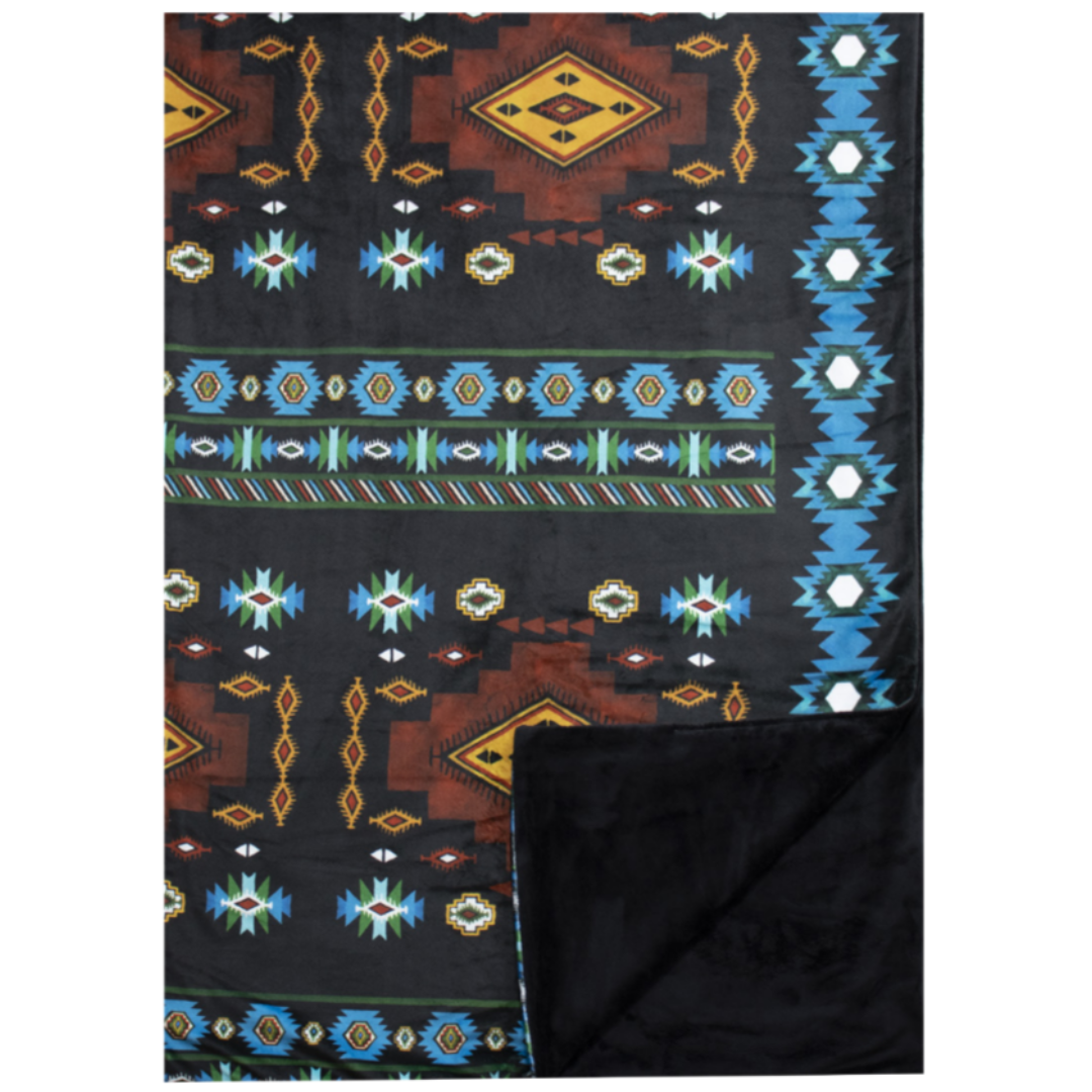 The Teal Aztec Throw