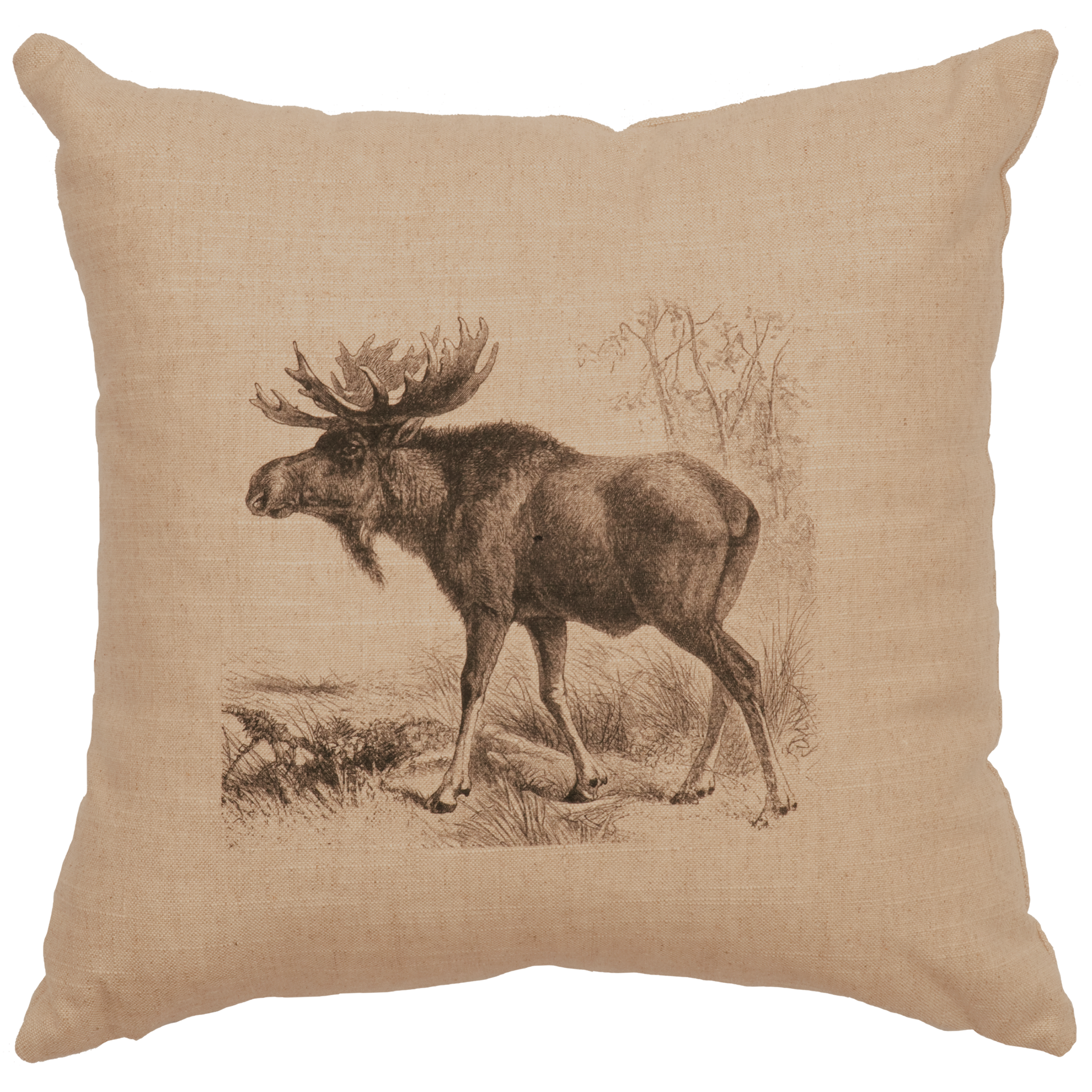 Moose Scene Pillow