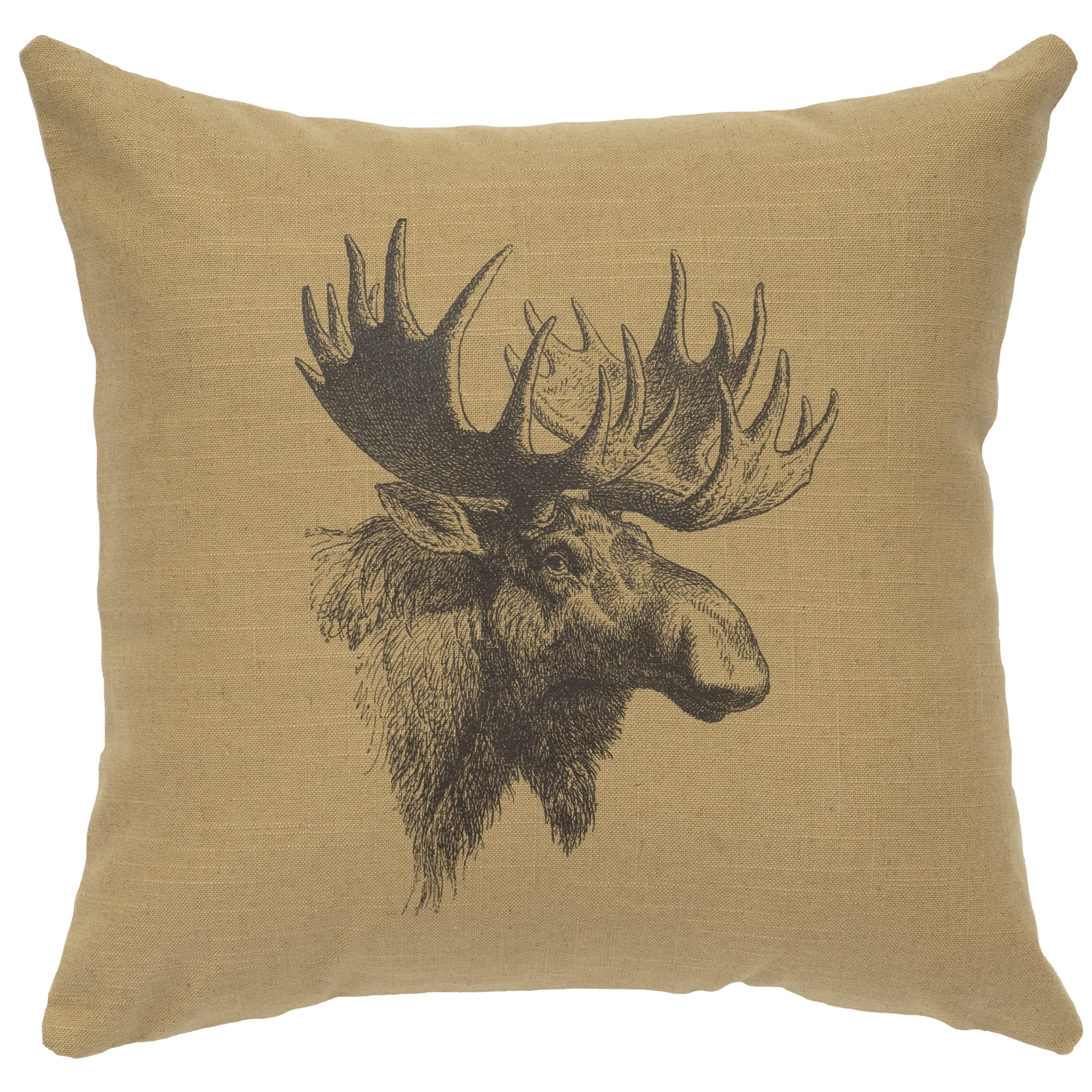 Moose Profile Pillow