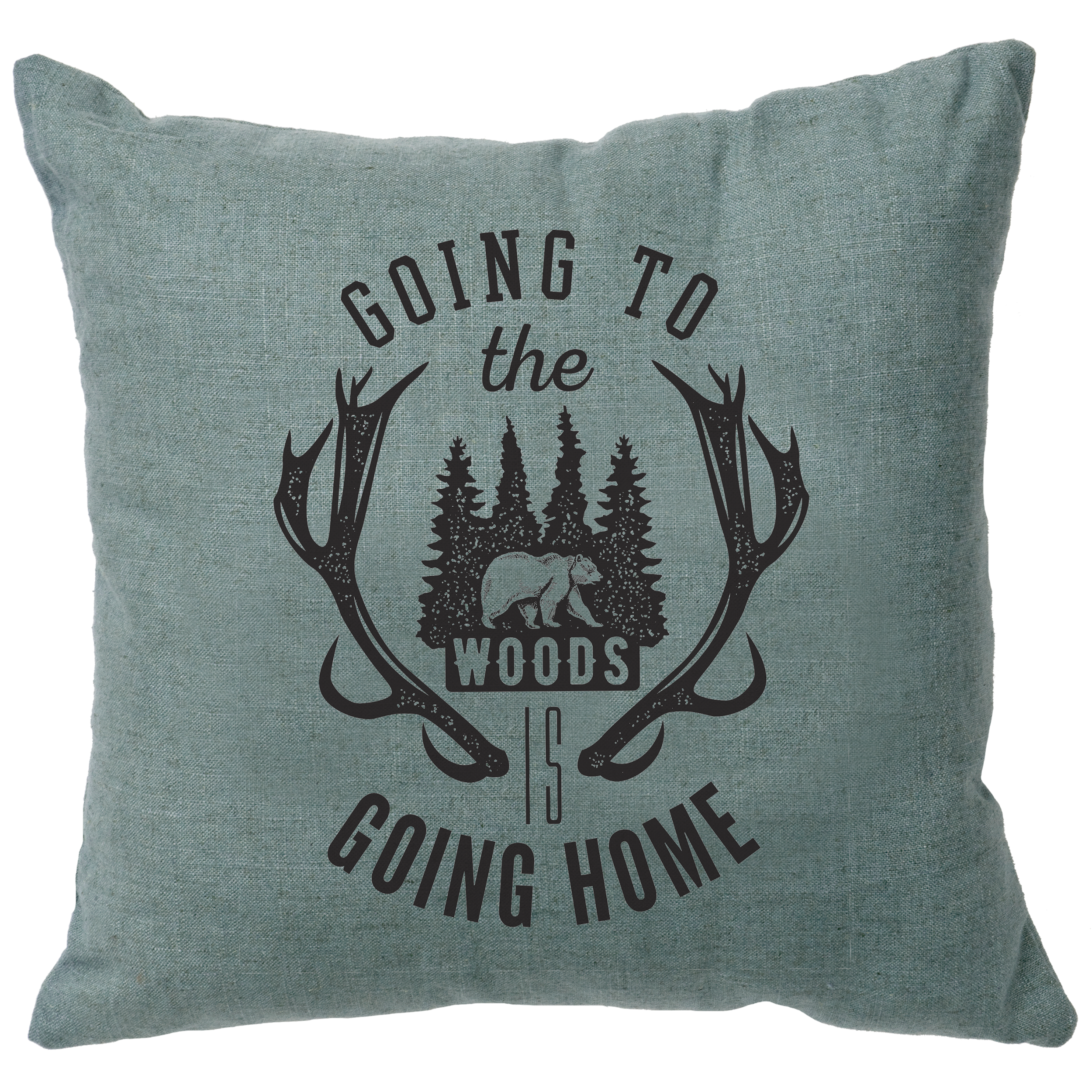 Going to the Woods Ocean Pillow